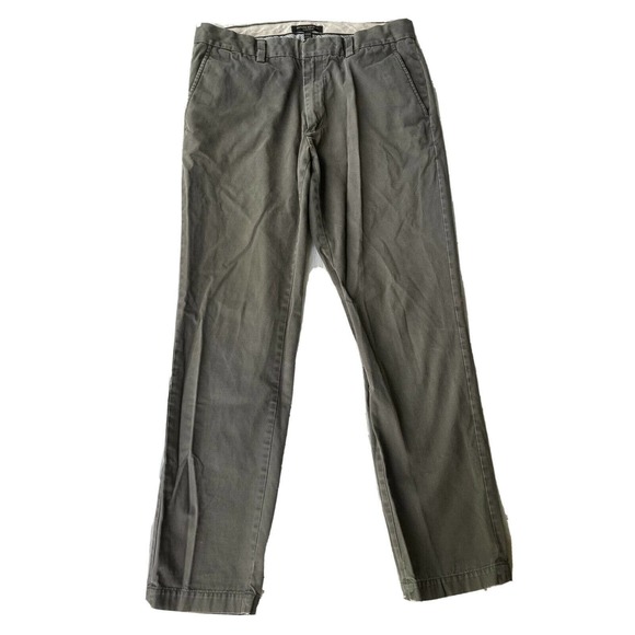 Banana Republic Pants Banana Republic Aiden Chino Size 32 X 32 Olive Green Flat Front Pants